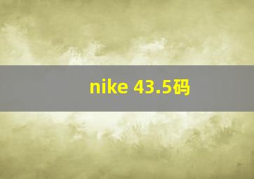 nike 43.5码